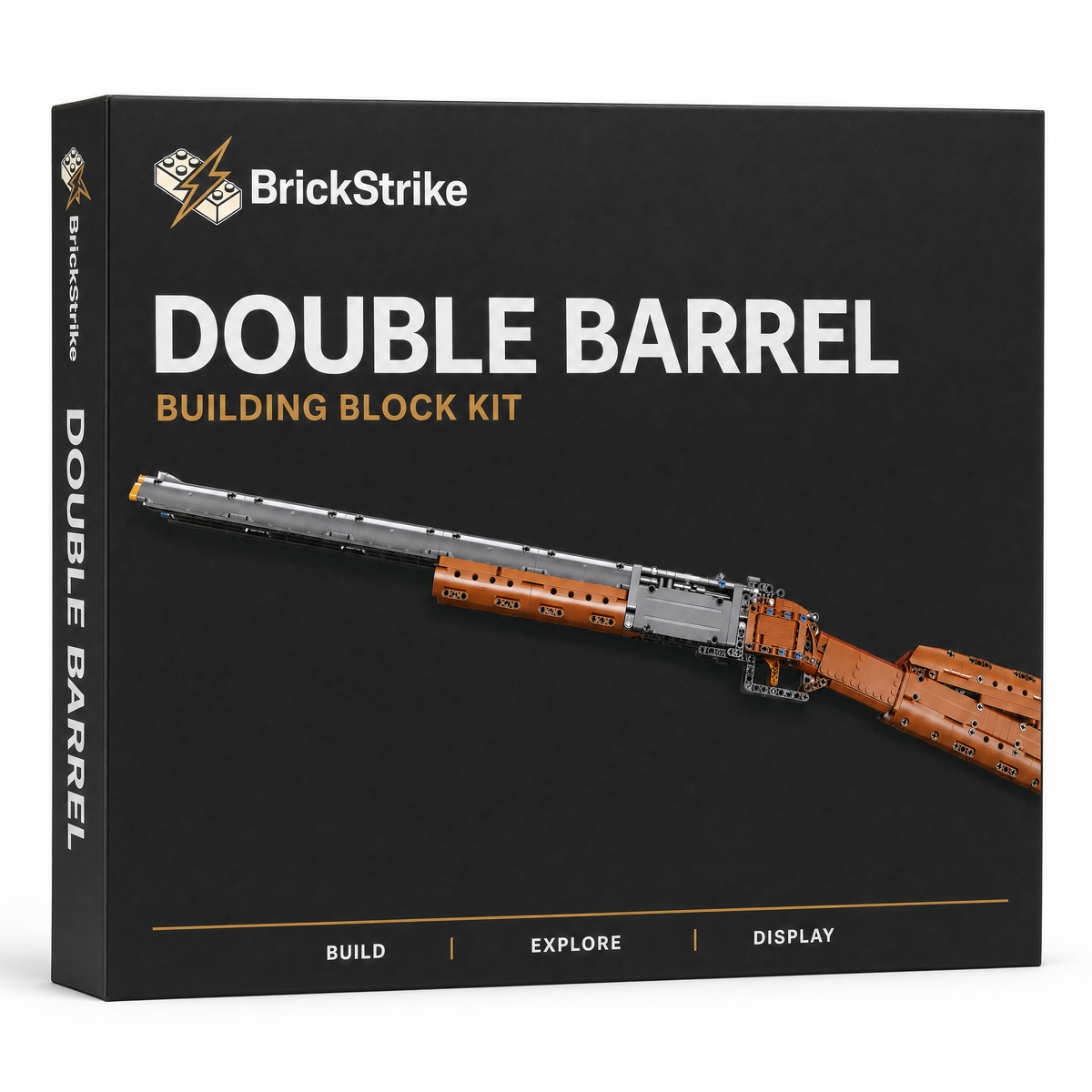 BrickStrike double-barrel — packaging design visualisation; actual packaging may vary