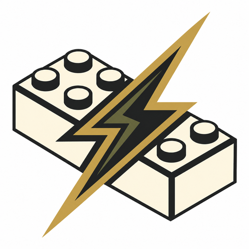 BrickStrike brick and lightning emblem