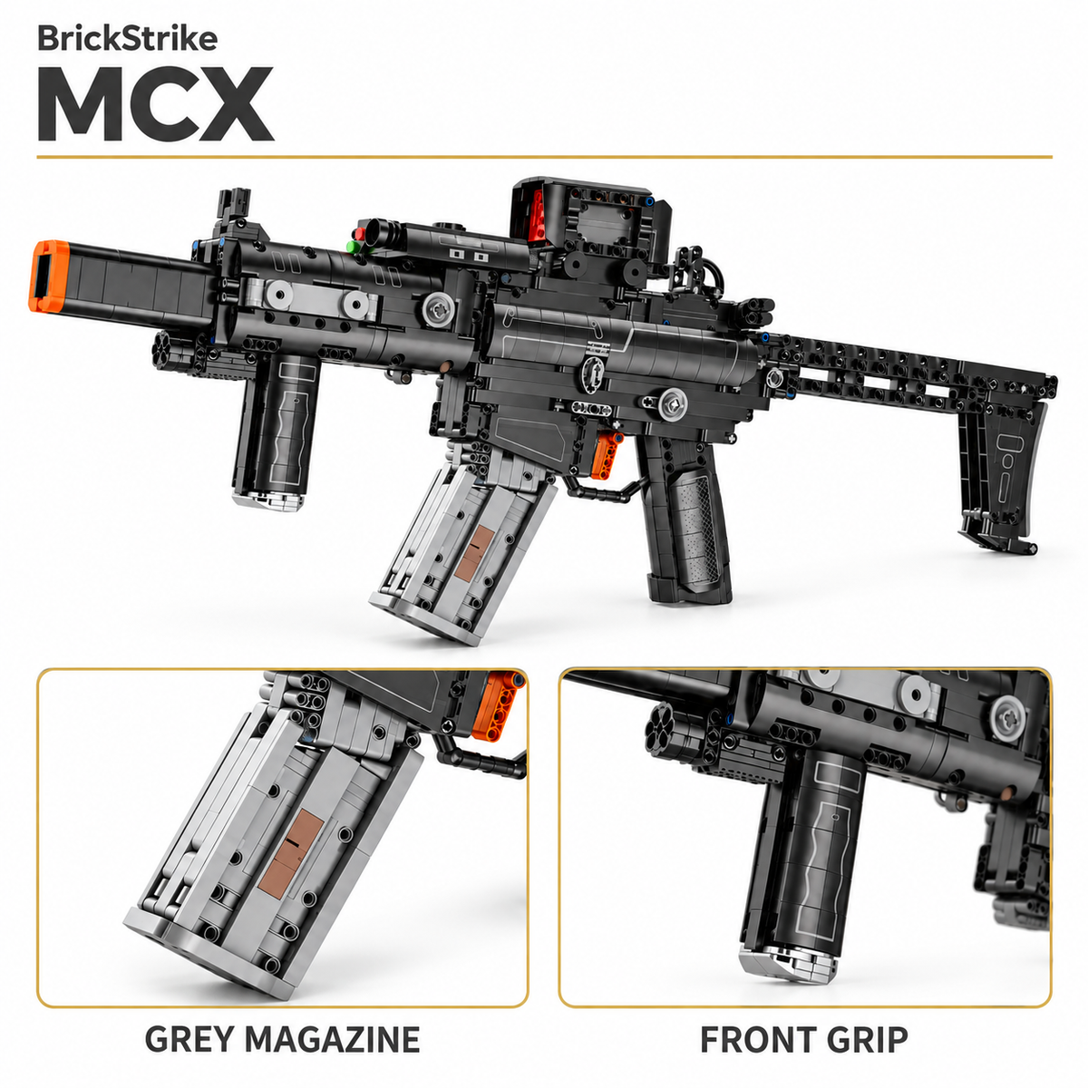 BrickStrike MCX — grey magazine and front grip details